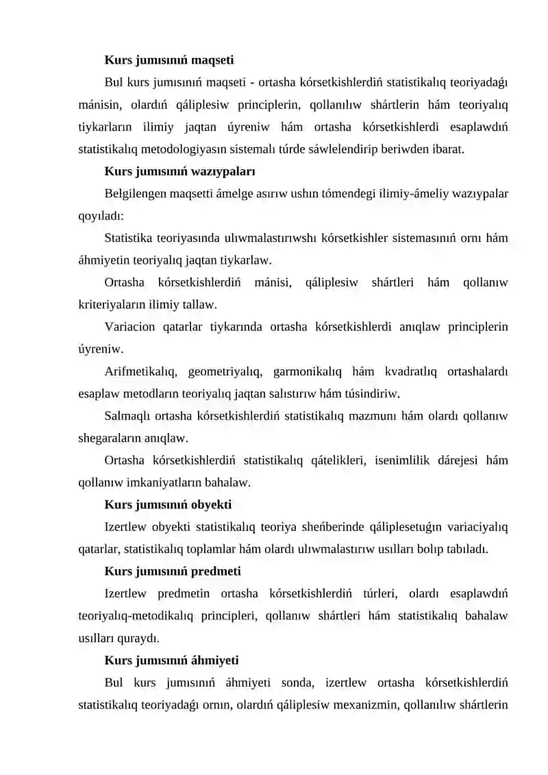 Ortasha kórsetkishlerdiń teoriyalıq mánisi hám qáliplesiw shártleri 3