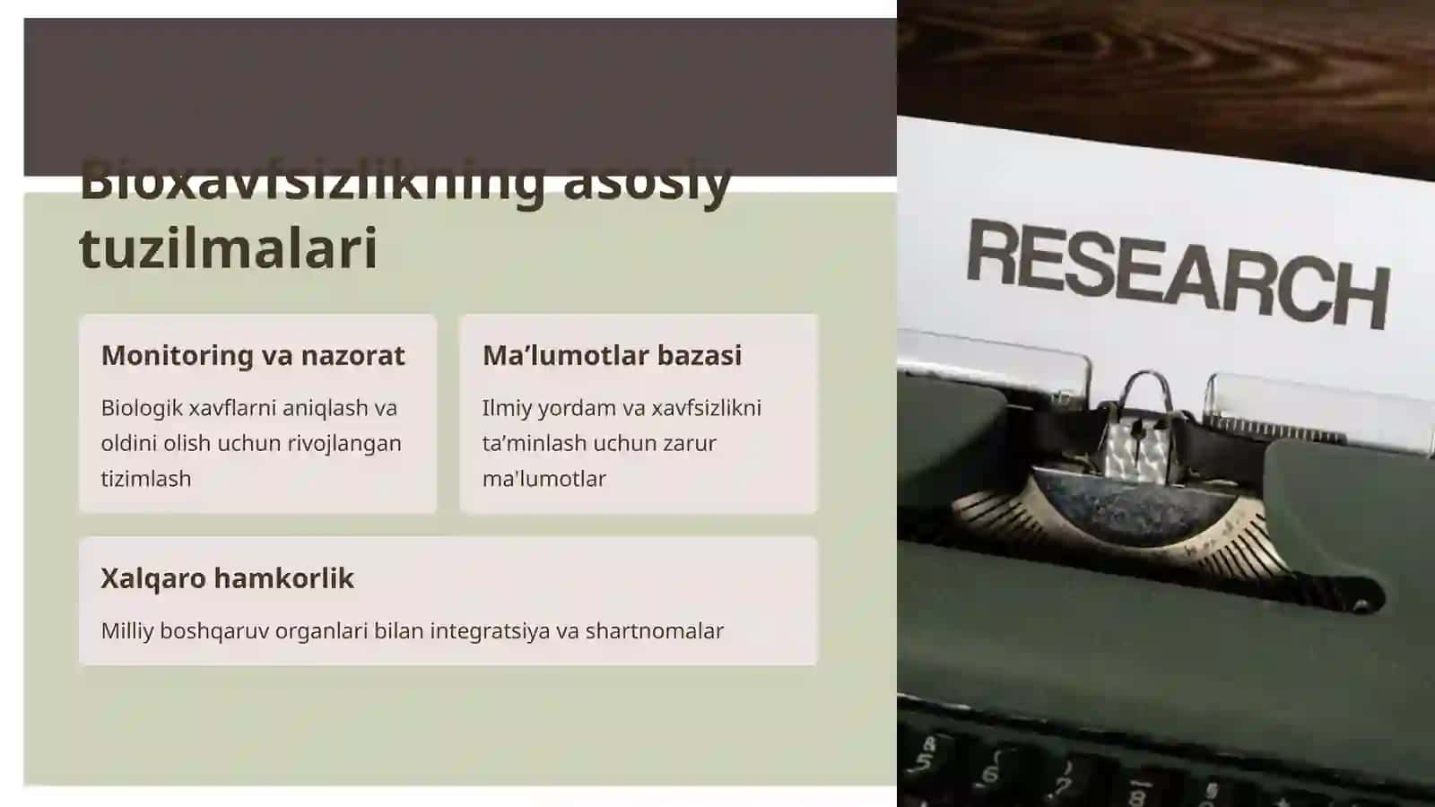 Bioxavfsizlik: Tuzilishi va Huquqiy Asoslari 3