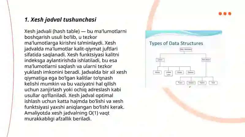 Xesh jadval va xesh funksiyalari 3
