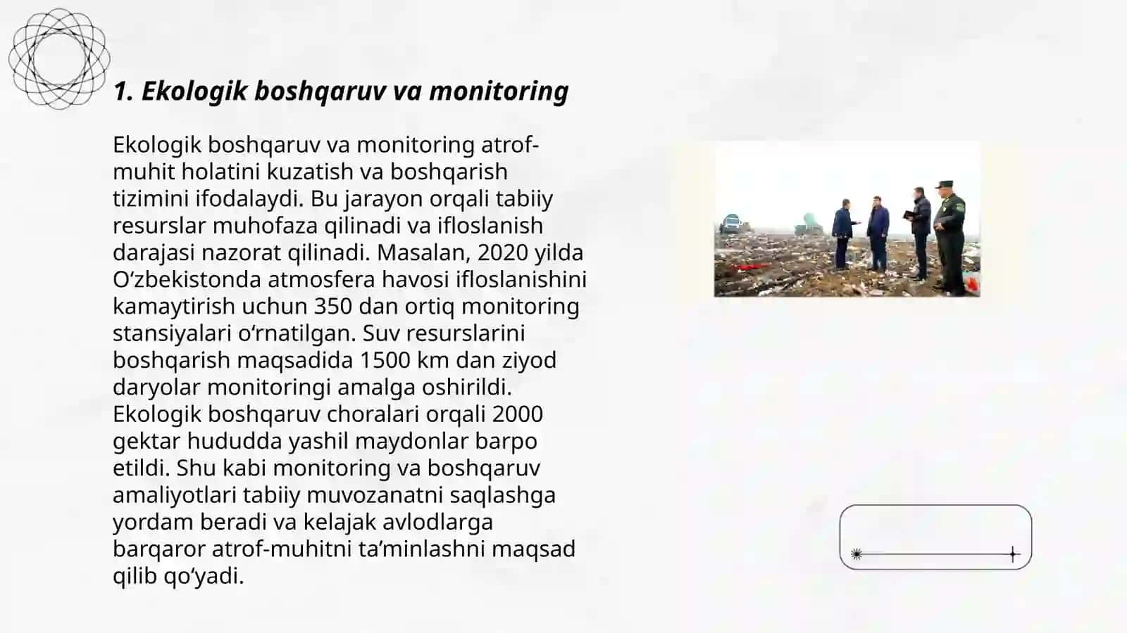Ekologik boshqaruv va monitoring 3