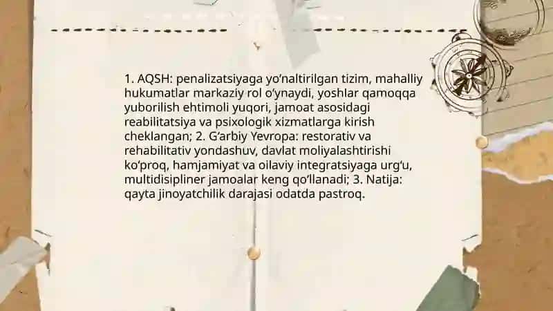 AQSH va Gʻarbiy Yevropa mamlakatlari deviant xulq-atvor oʻsmirlar va bolalar bilan ijtimoiy ish 3