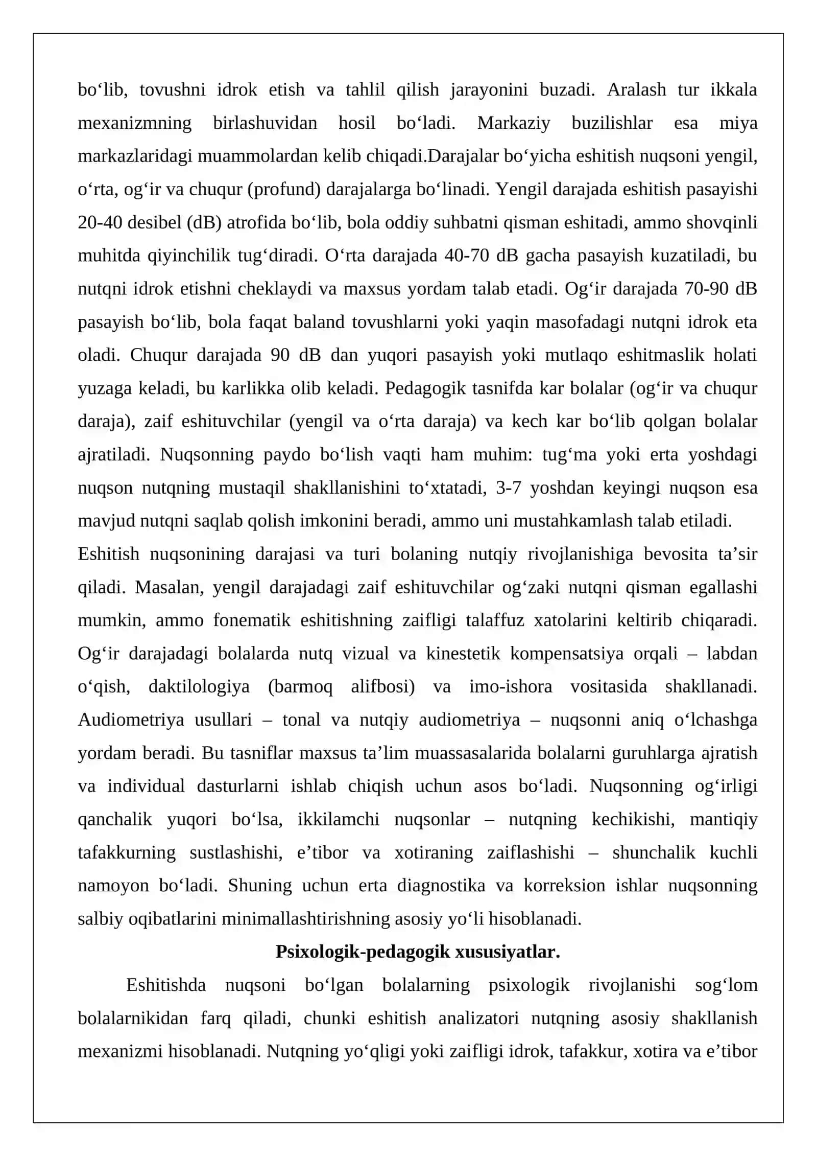 Eshitishda nuqsoni bo‘lgan bolalar maktablarida taʼlim asoslariga o‘qitish metodlari 3