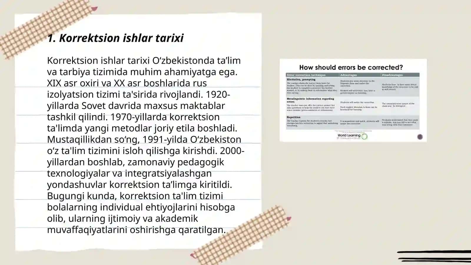 Korrektsion Ishlar korinishlari va tushunchalari 3