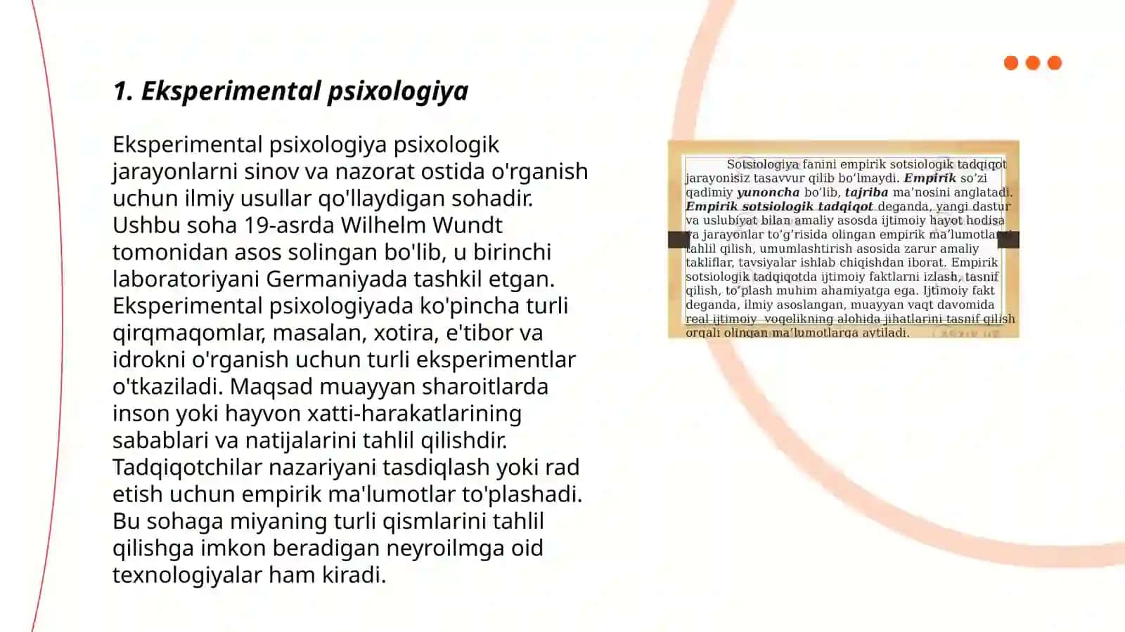 Psixologiya fanining tadqiqot metodlari 3