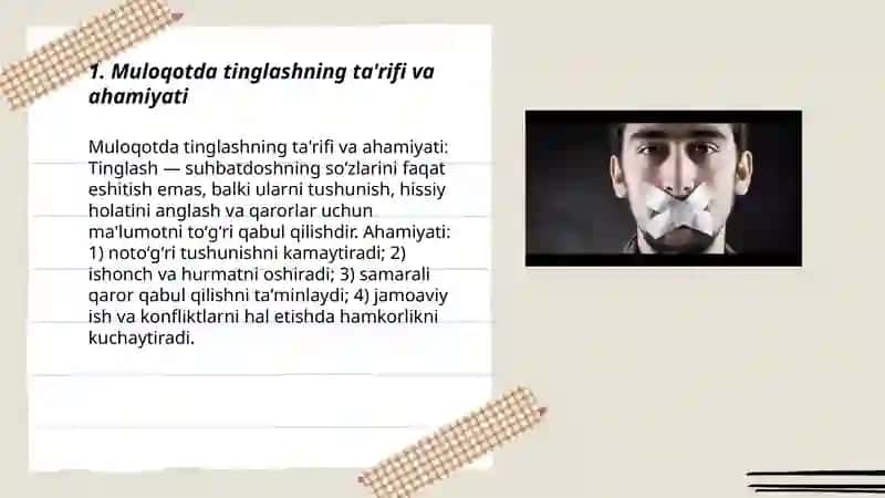 Muloqotda tinglash va sukut madaniyati 3