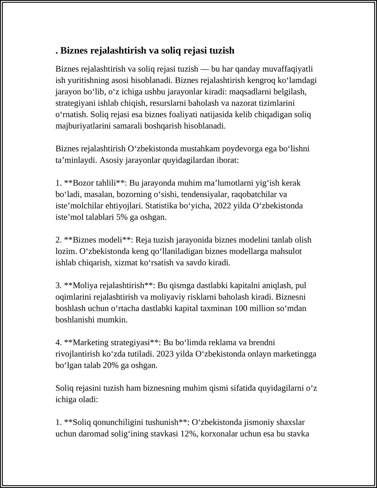 BIZNES VA SOLIQLAR 3