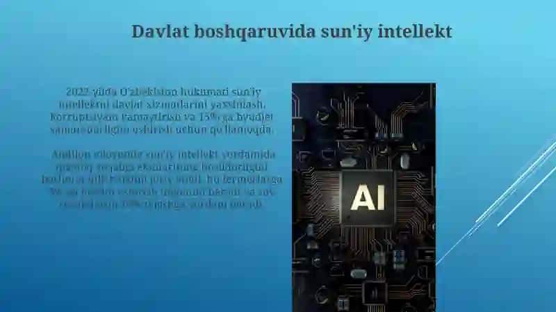 Iqtisodiyot sohalarida sun'iy intellektdan foydalanish xususiyatlari 3