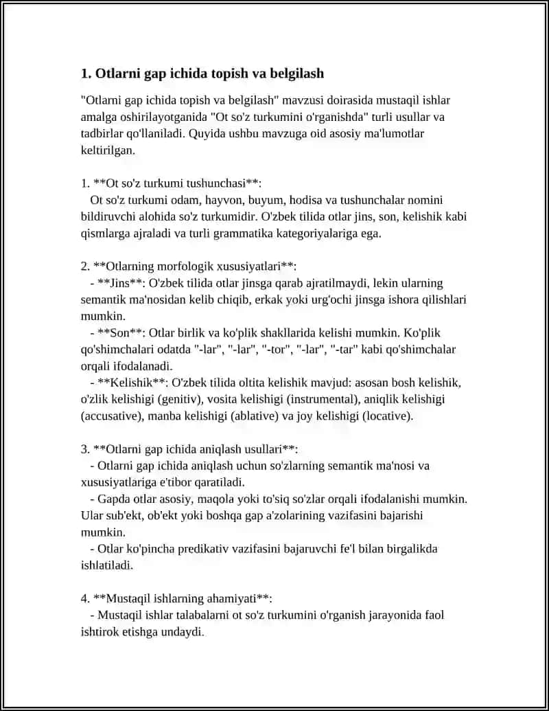 OT SÒZ TURKUMINI ÒRGANISHDA QÒLLANADIGAN MYSTAQIL ISHLAR 3