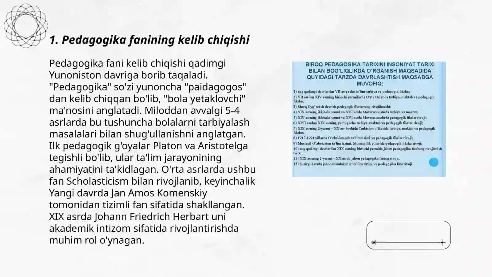 Pedagogika fani tarixi 3