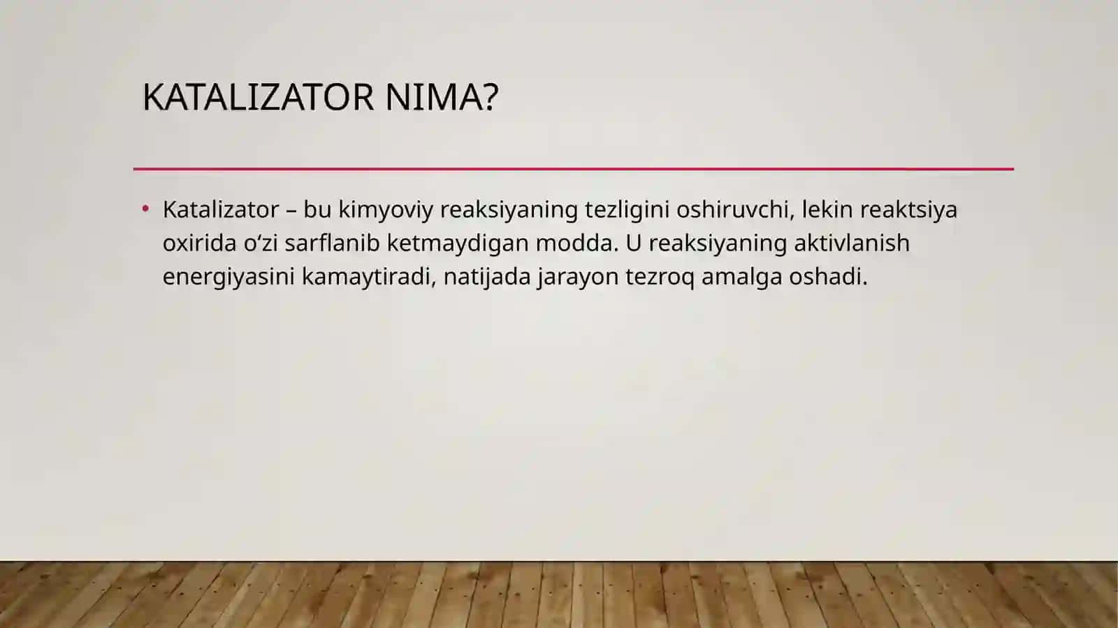 Katalizatorlar haqidagi ma'lumotlar 3