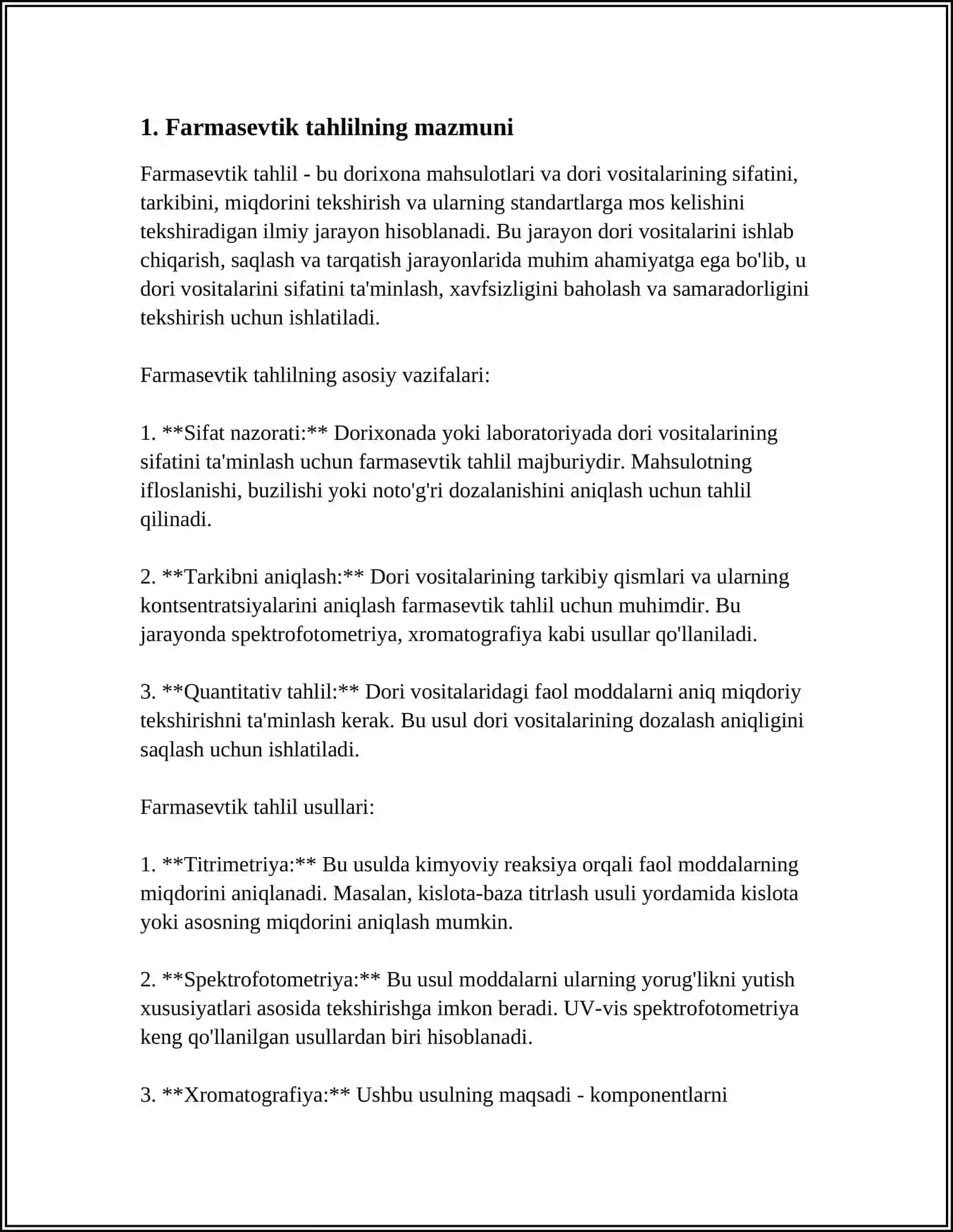 FARMASEVTIK TAHLILNING NOORGANIK DORI VOSITALARINING SIFATINI NAZORAT QILISHDAGI AHAMIYATI 3