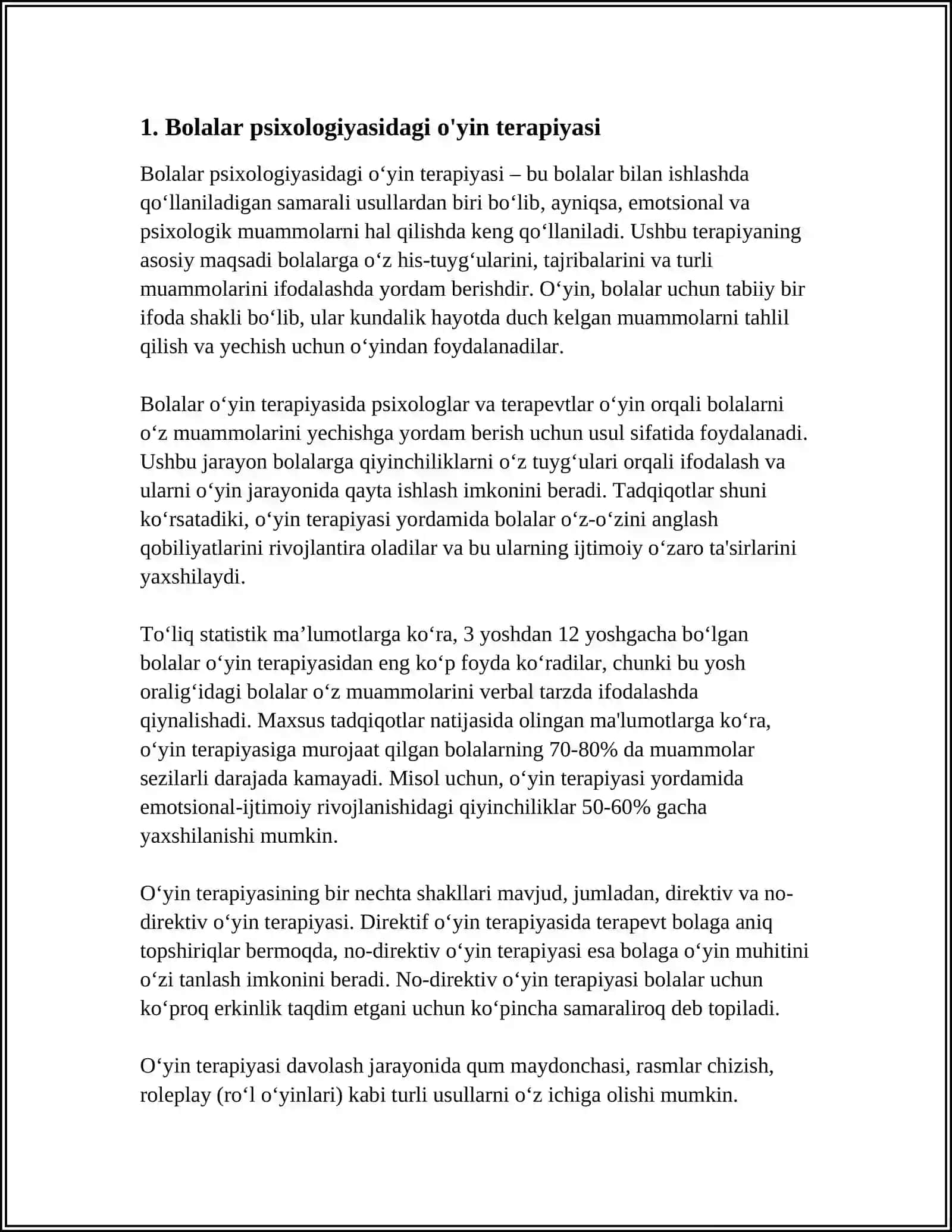 BOLALAR PSIXOLOGIYASI METODLARI 3