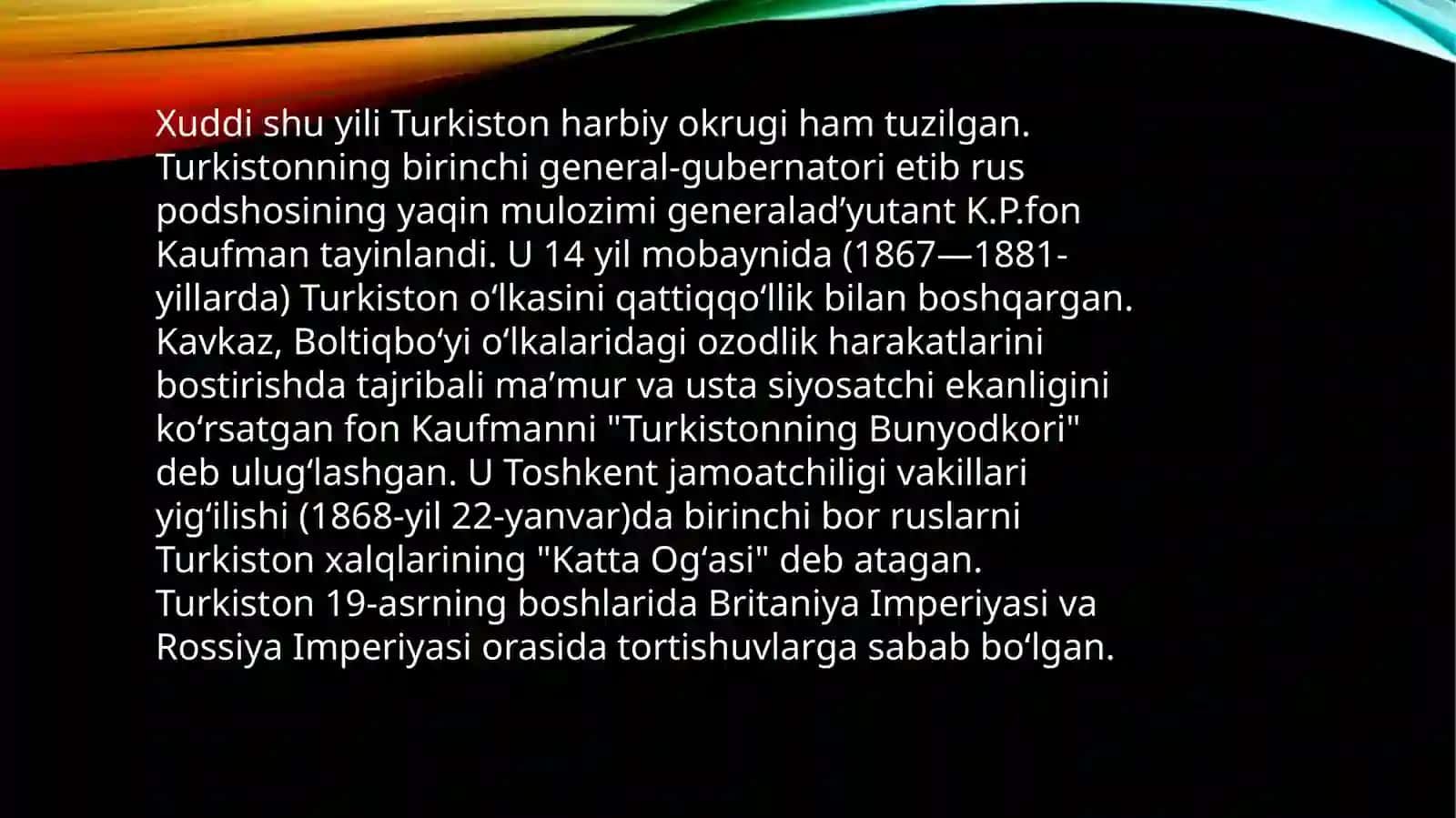 TURKISTON O’LKASINI BOSHQARISH HAQIDAGI QONUNNING ASOSIY MAZMUNI 3