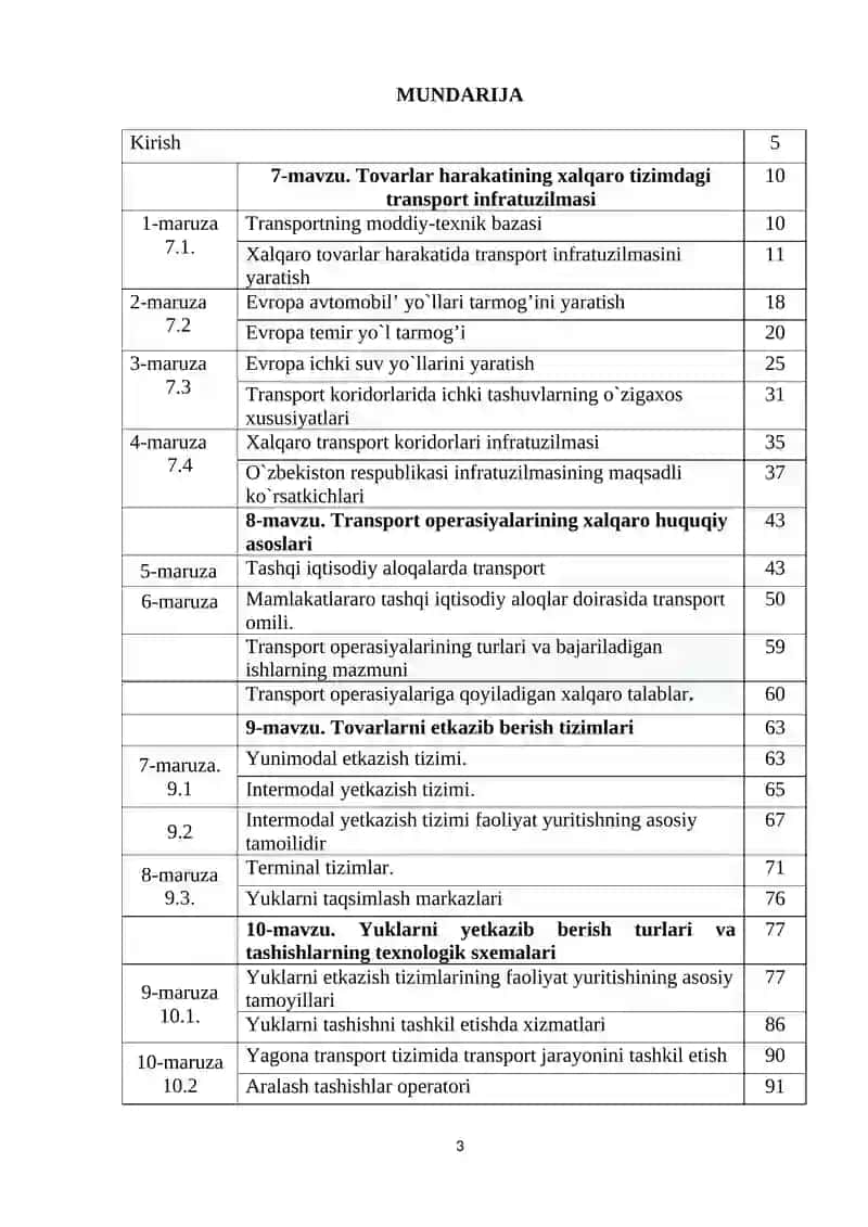 Multimodal tashuvlar texnologiyasi 3