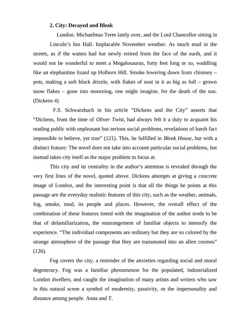 SOCIAL PROBLEMS OF CHARLES DICKENS' NOVEL BLEAK HOUSE 3