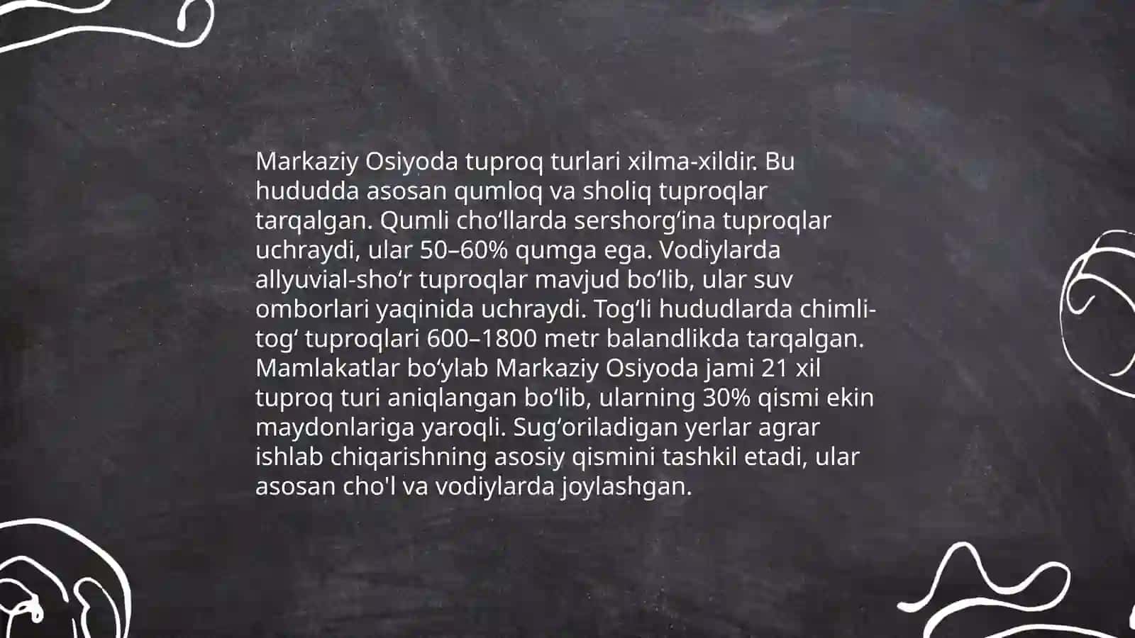 Markaziy Osiyoda joylashgan davlatlardagi tuproqlar 3