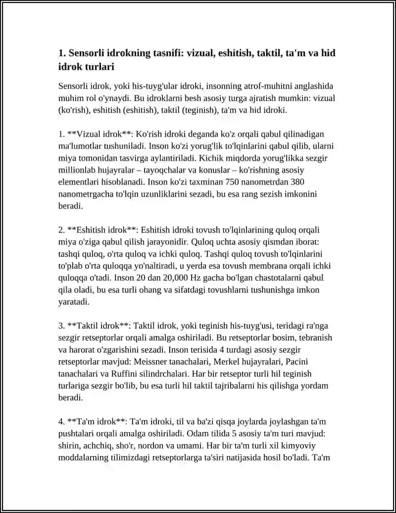 IDROKNING TASNIFI VA TURLARI(PSIXOLOGIK TOMONDAN YONDASHILSIN) 3