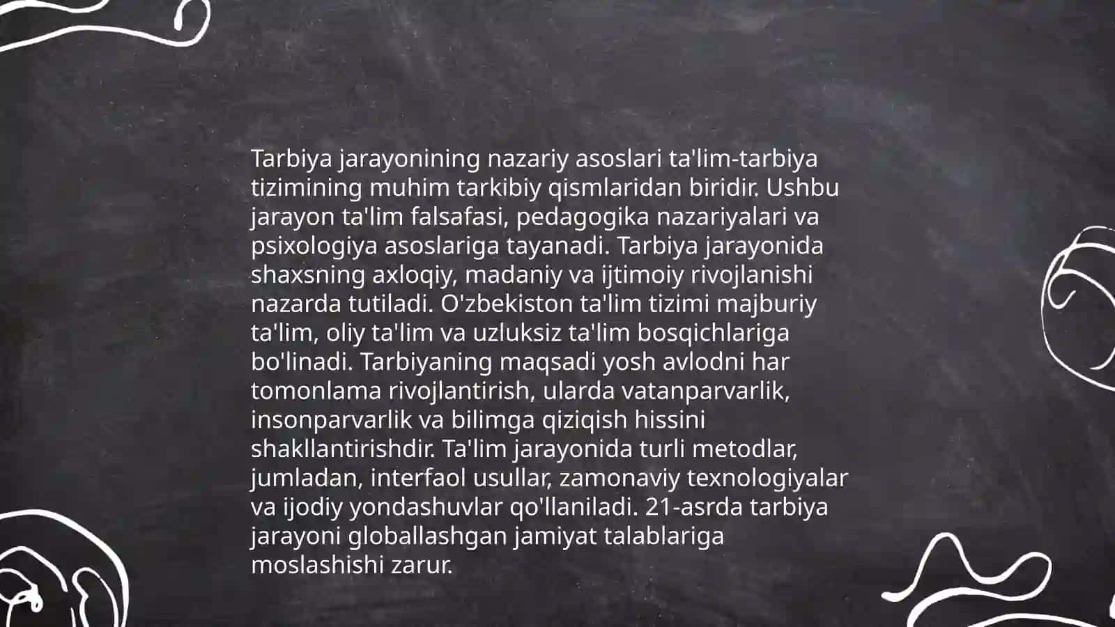 Tarbiya jarayonining nazariy asoslari 3