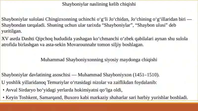 Shayboniylar davrida Buxoro xonligi tarixshunosligi 3