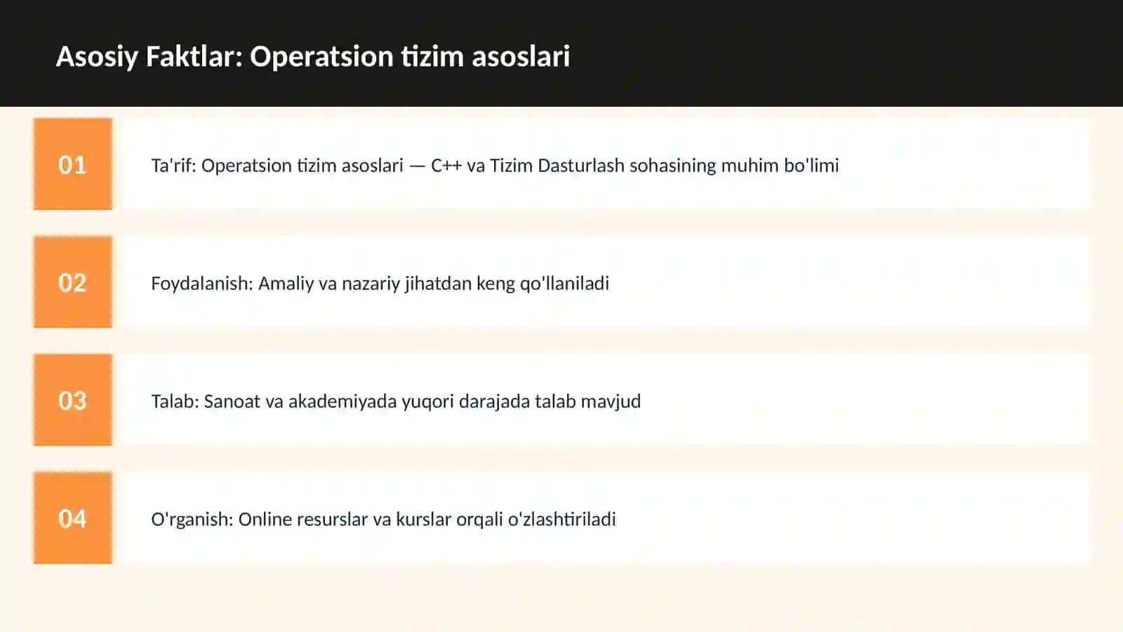 DASTURLASH | C++ VA TIZIM DASTURLASH 3