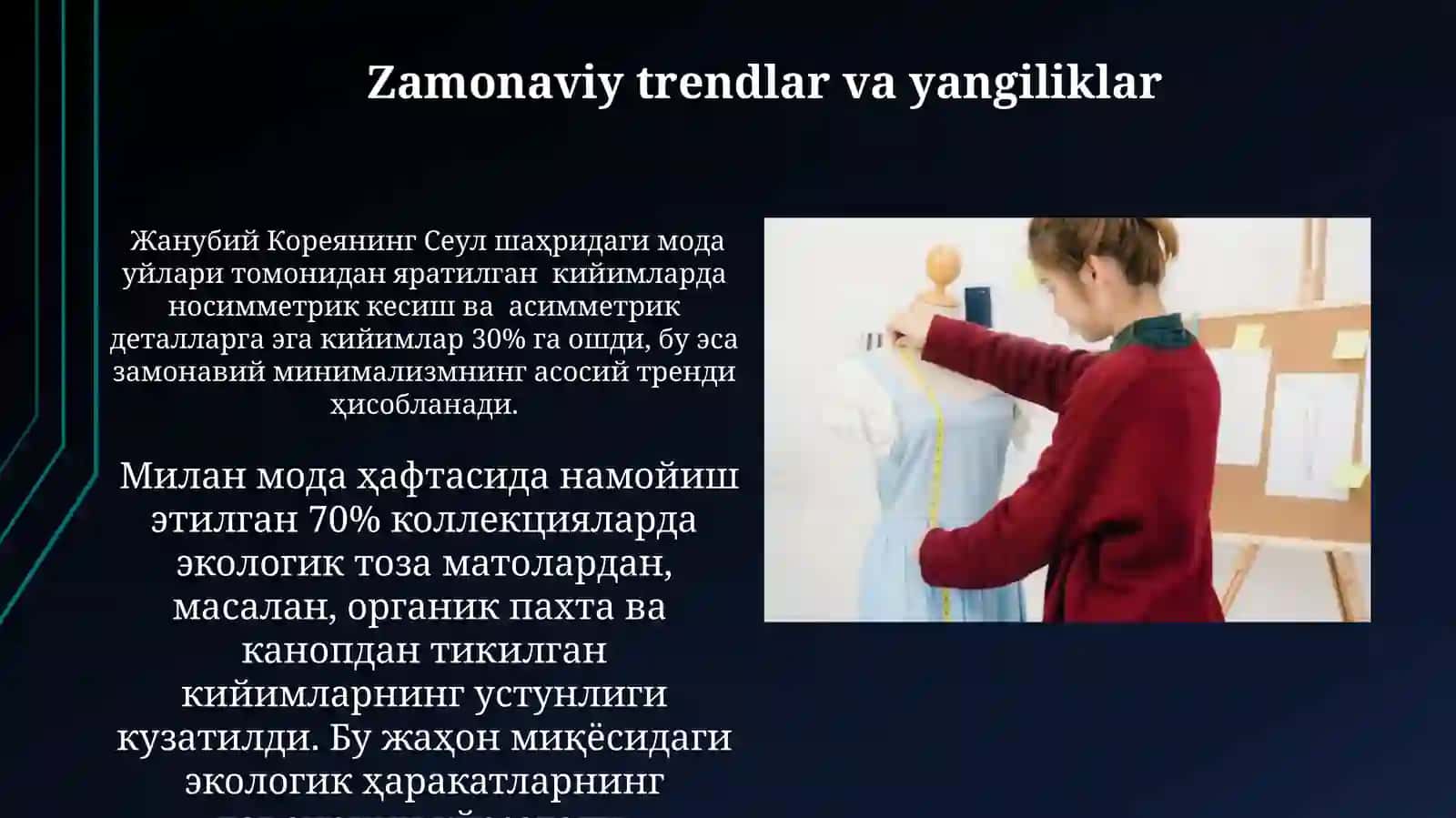 Turli bichimdagi ayollar ko‘ylagini konstruksiyalash xususiyatlari 3