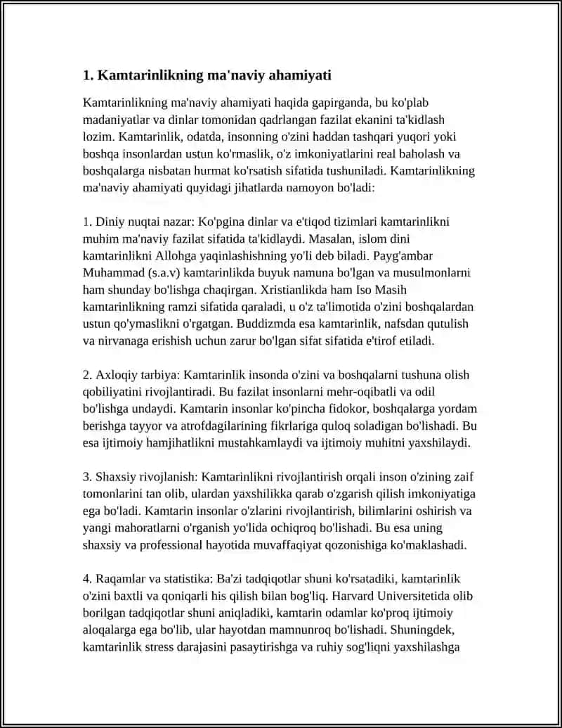 KAMTARINLIK TORTIN ANDISHAVIYLIK YUKSAK NANAVIY FAZILAT EKANLIGI 3