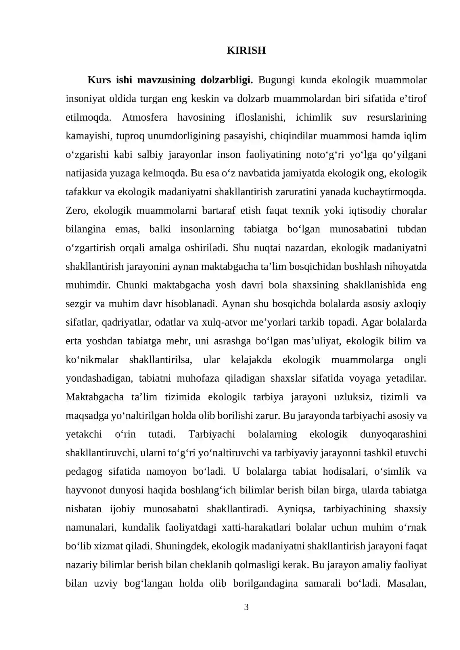 Bolalarda ekalogik madaniyatni shakillantirishda tarbiyachining roli 3