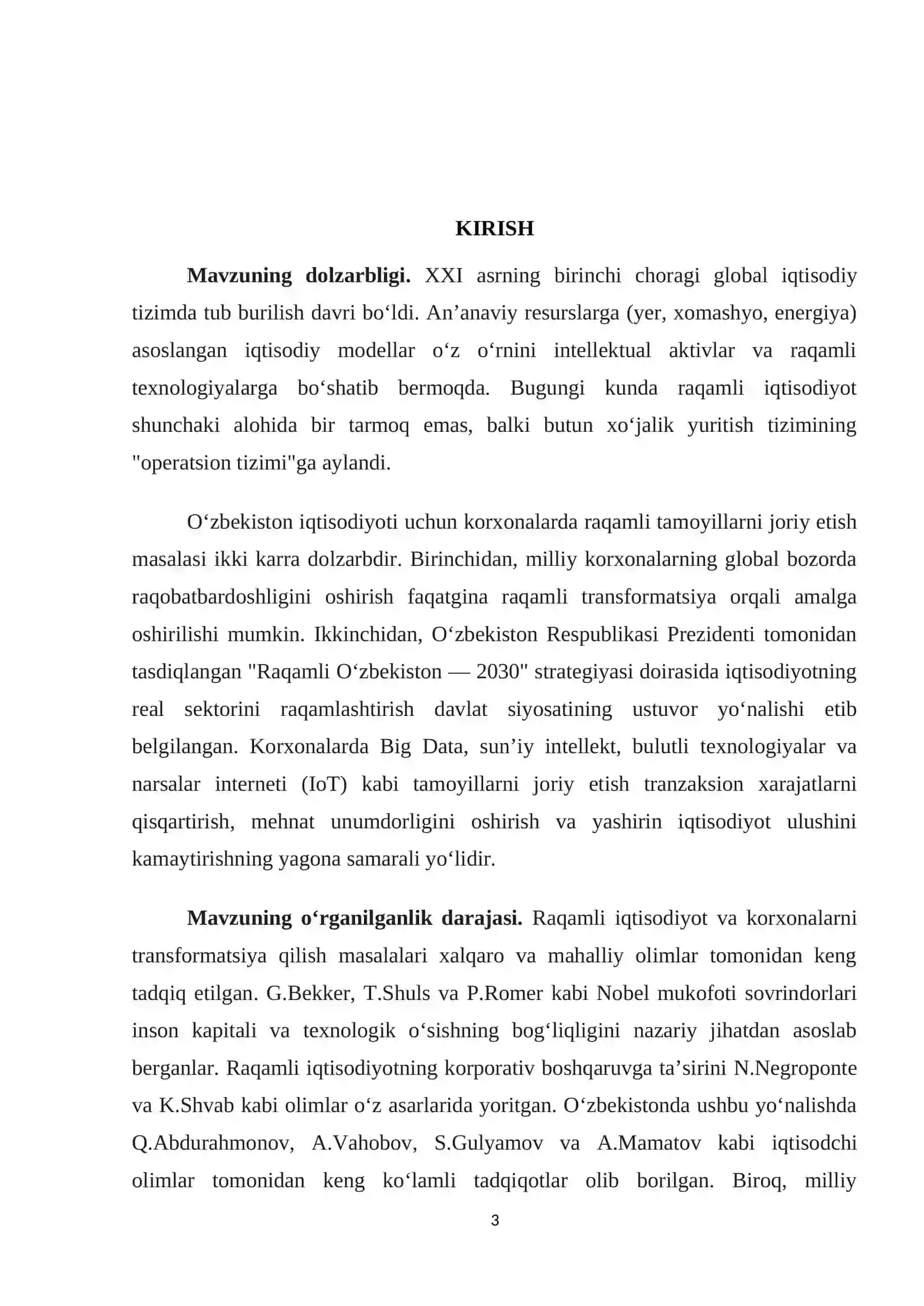 KORXONALARDA RAQAMLI IQTISODIYOTNI RIVOJLANTIRISHNING ISTIQBOLLI YO‘NALISHLARI VA YECHIMLARI 3
