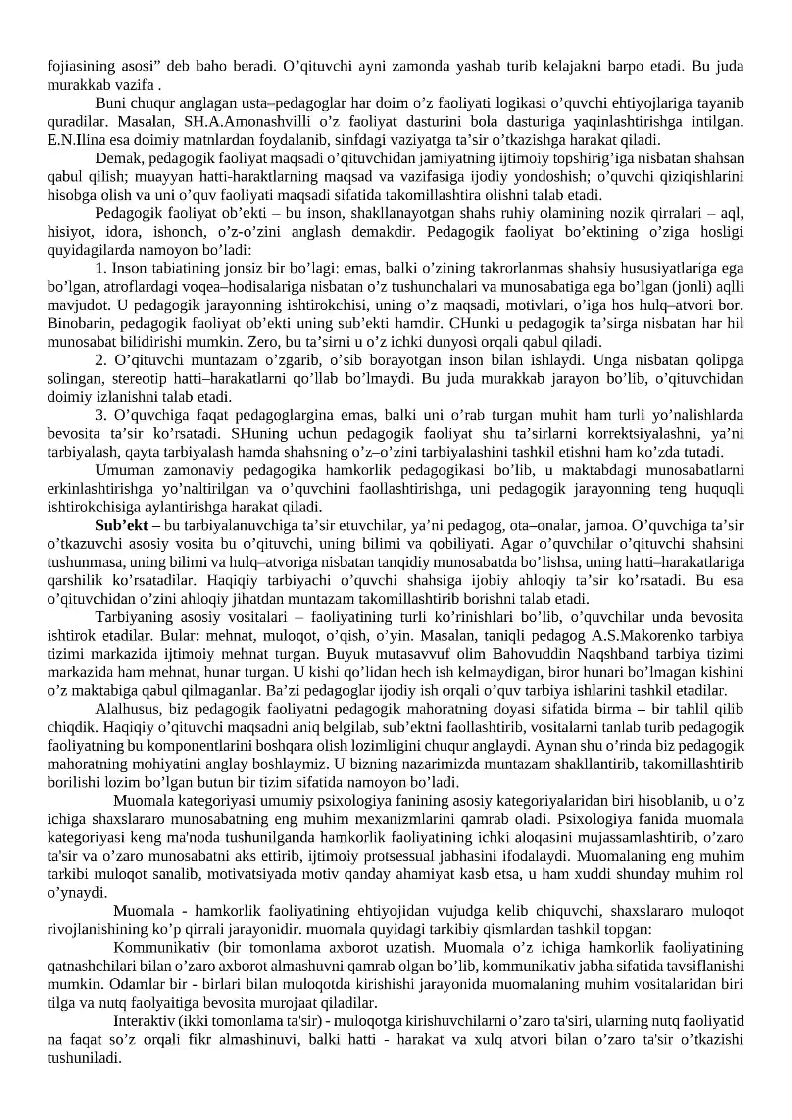 Pedagogik kasbi va uning vazifalari 3