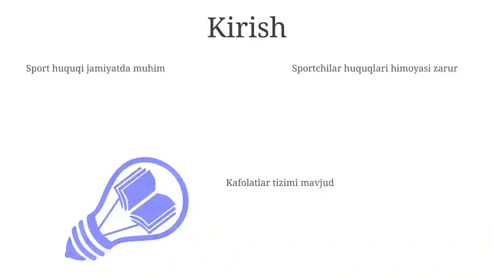 Sport huquqining kafolatlari 3