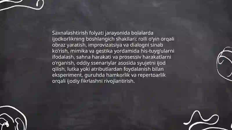saxnalashtirish folyati jarayonida bolalarda ijodkorlik rivojlantrishning oziga xosligi 3