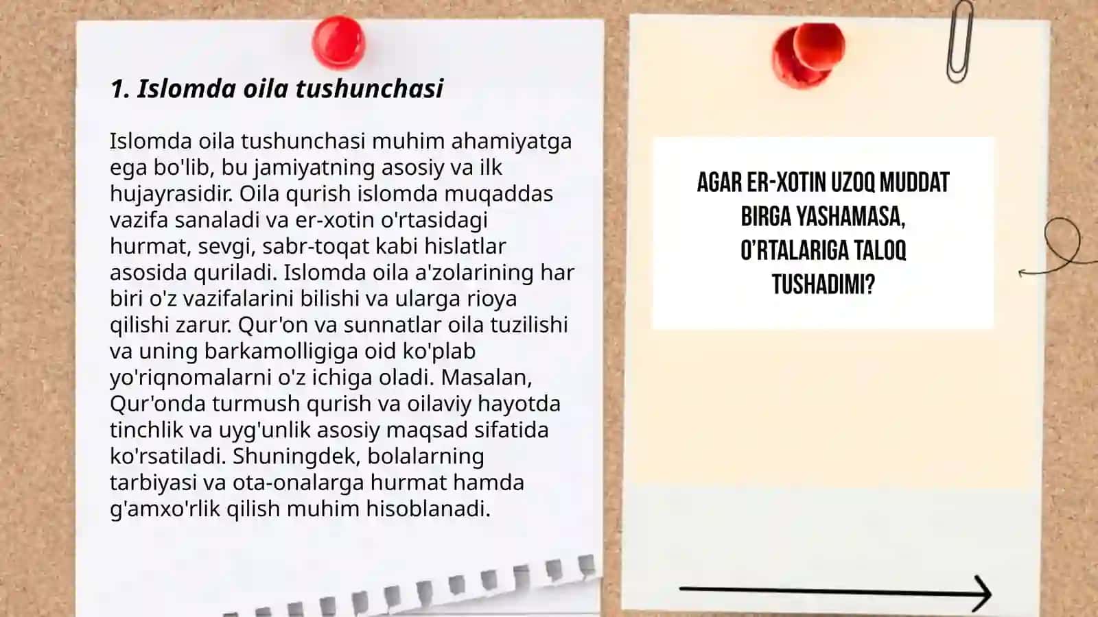 Islom huquqshunosligida oila nikoh, taloq, idda, zinhor, tushunchalarini taʼriflash 3