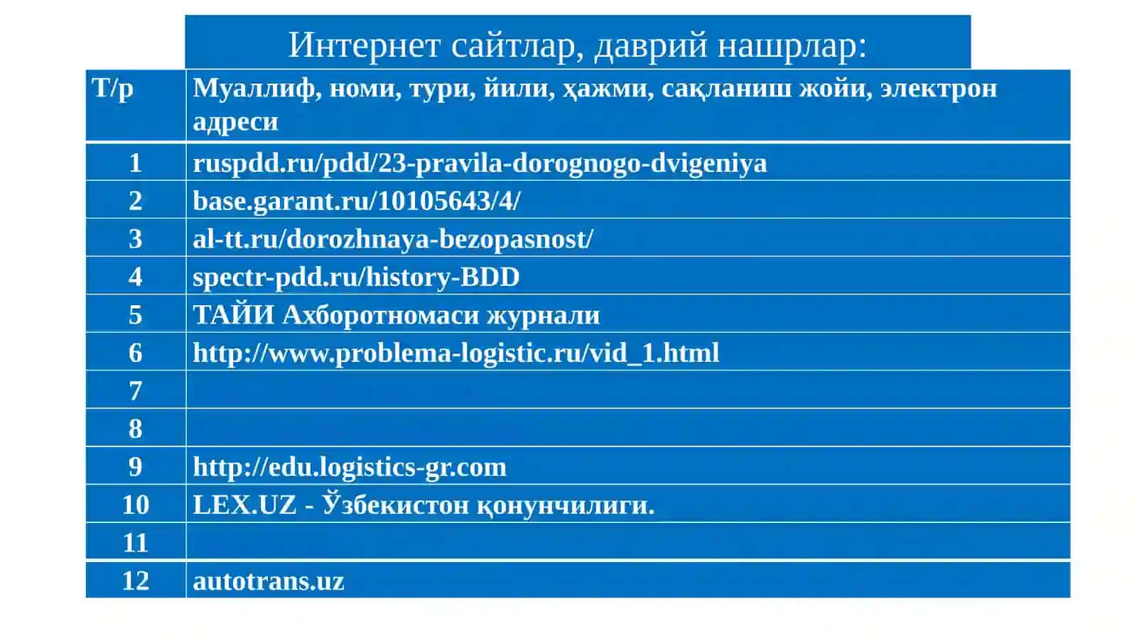 Ўзбекистон Республикаси ИИВ ЙҲХББнинг асосийвазифалари 3