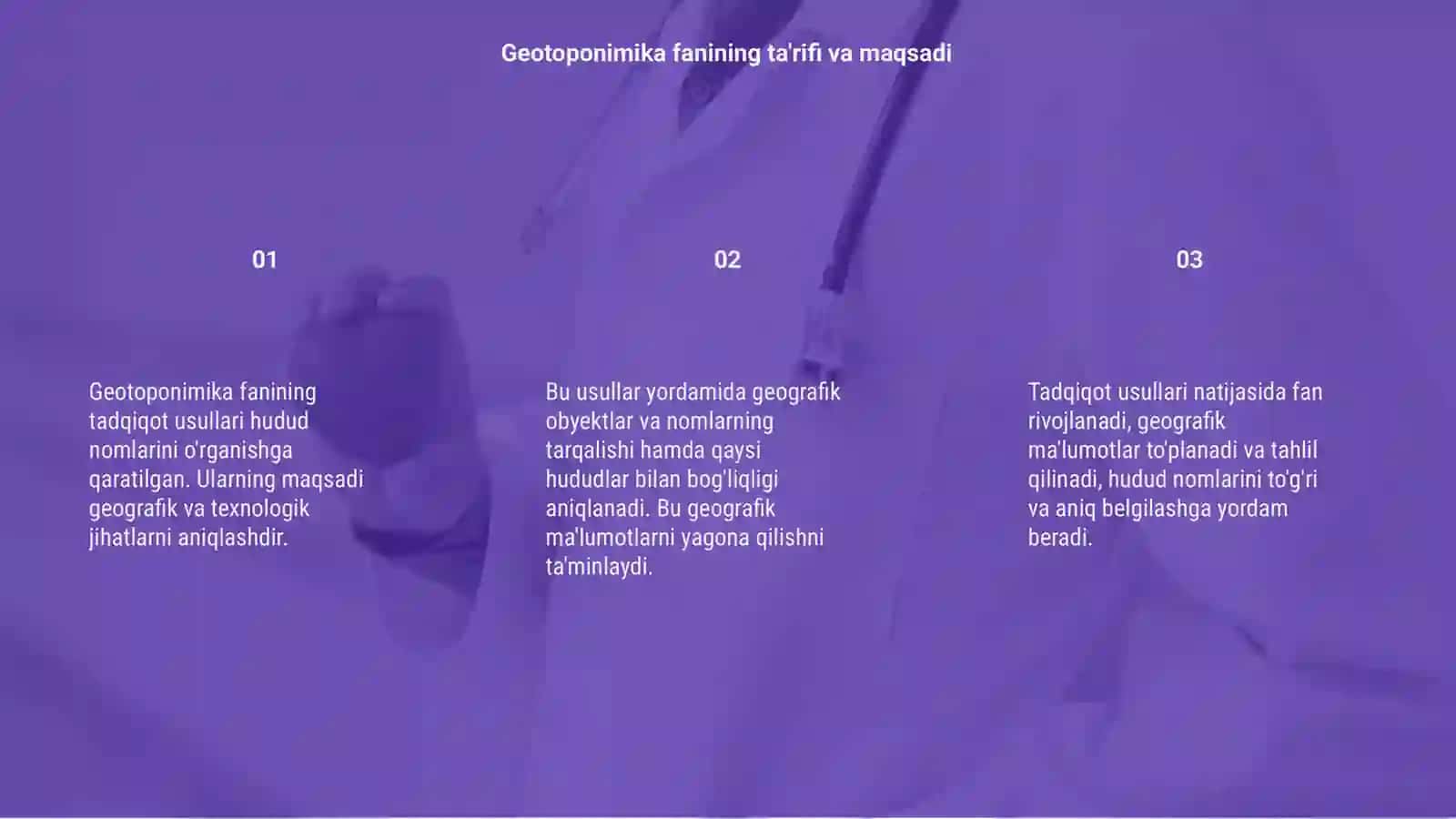 Geotoponimika fanining tadqiqot usullari 3