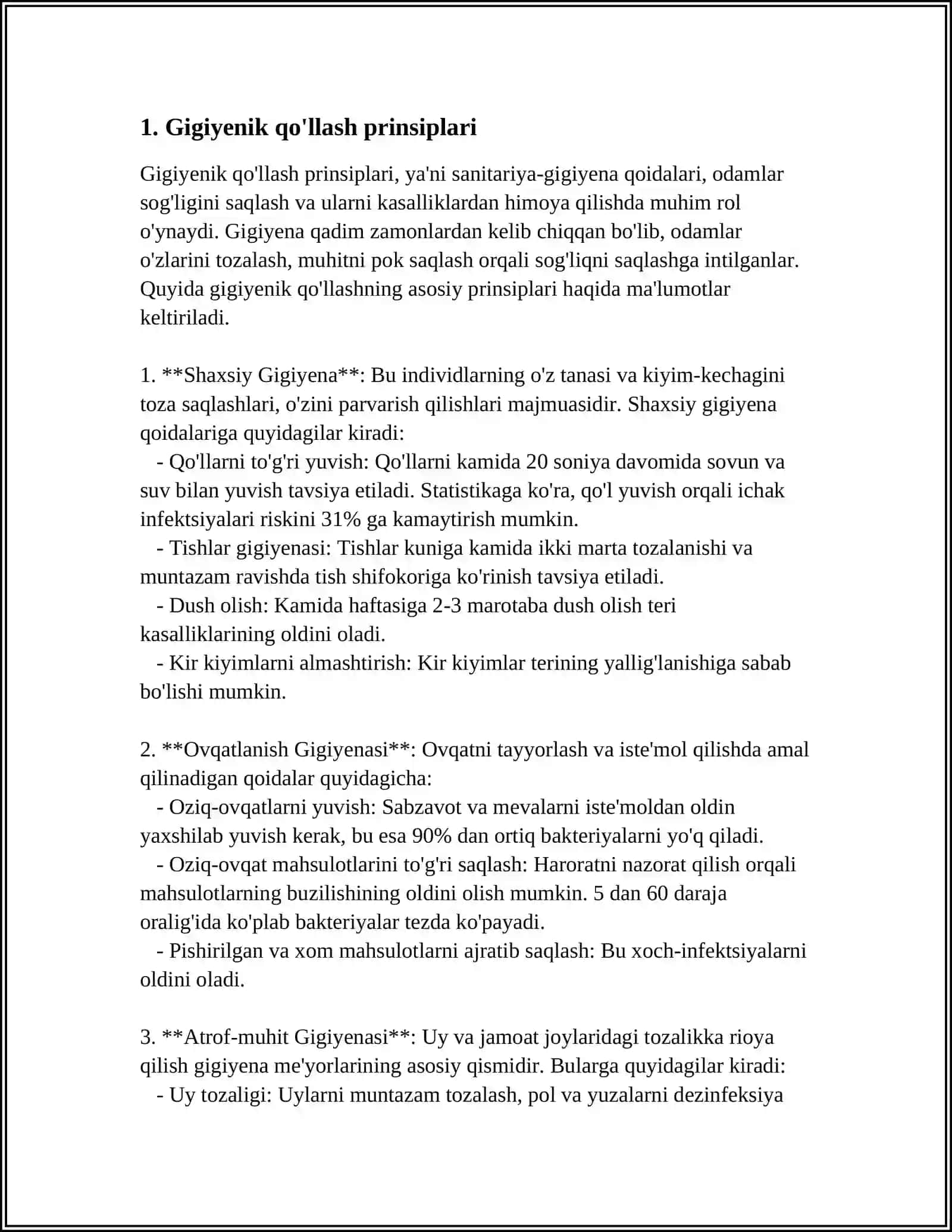 GIGIYENADA QOʻLLANADIGAN USULLAR HAQIDA TUSHUNCHA 3