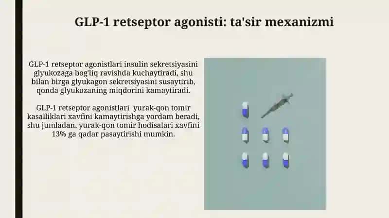 GLP-1 retseptor agonistlari: ta'sir mexanizmi 3