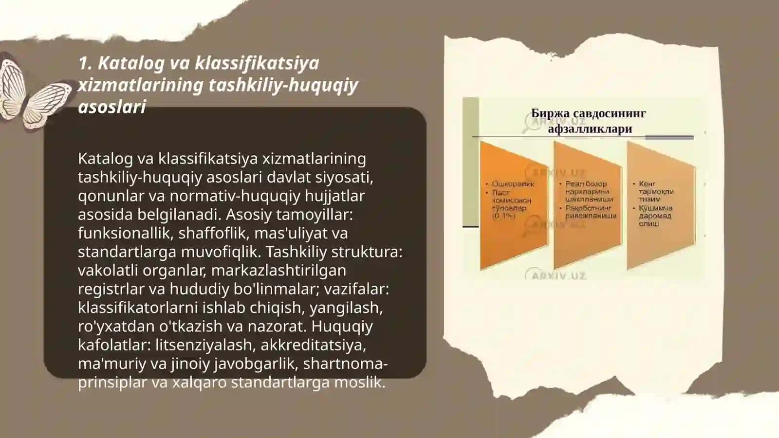 Katalog va klassifikatsiya xizmatlarini tashkil etish 3