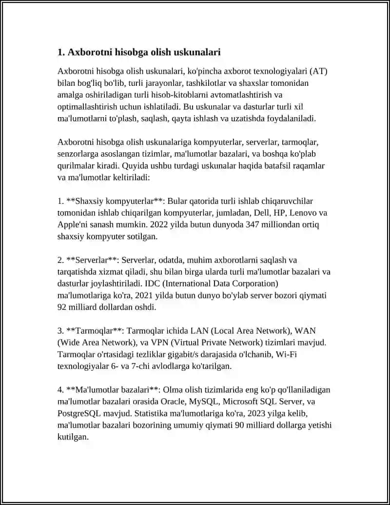 AXBOROTNI HISOBGA OLISHNING ASBOBLAR VOSITASIDAGI USULI 3