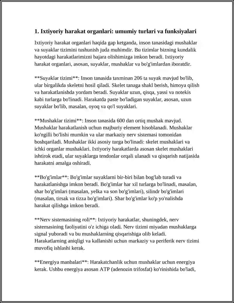 IXTIYORIY HARAKAT ORGANLARI. O‘Q SUYAKLARINI TUZILISHI 3
