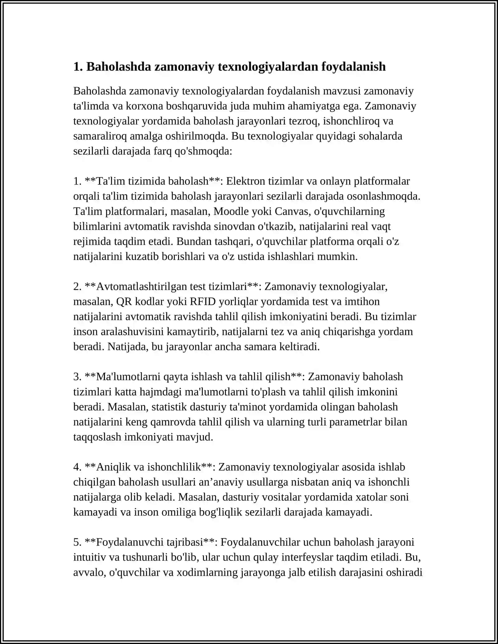 RIVOJLANGAN MAMLAKATLAR TA’LIM TIZIMIDA NAZORAT QILISH VA BAHOLASHNING ZAMONAVIY KOʻRINISHLARI 3