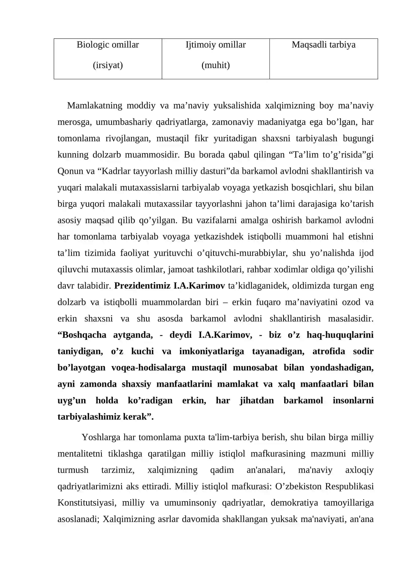 Tarbiya jarayoni.Tarbiya turlari va mеtodlari 3