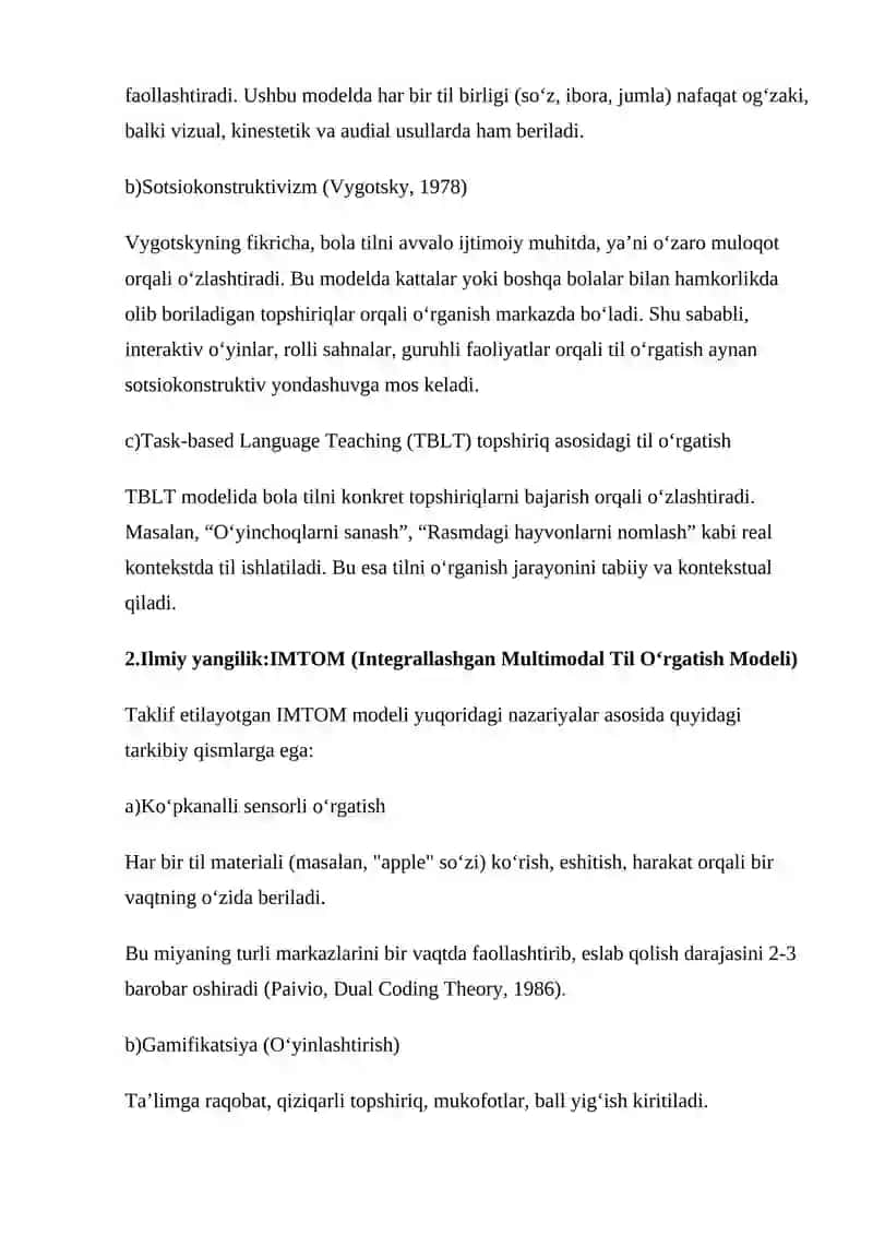 TARBIYALANUVCHILAR UCHUN TIL O’RGATISHNING ZAMONAVIY MODELI 3
