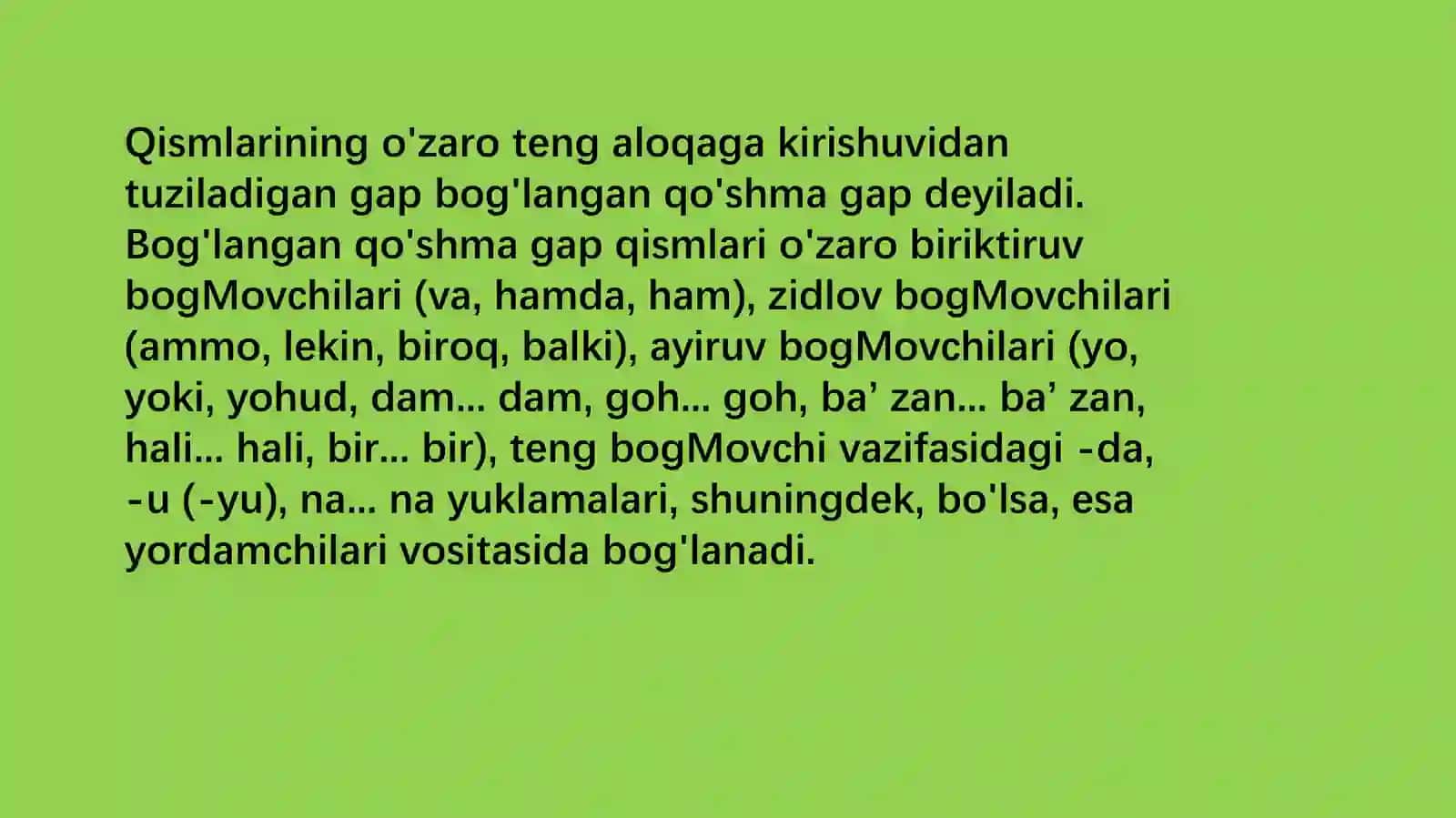QOʻSHMAGAP TURLARI 3