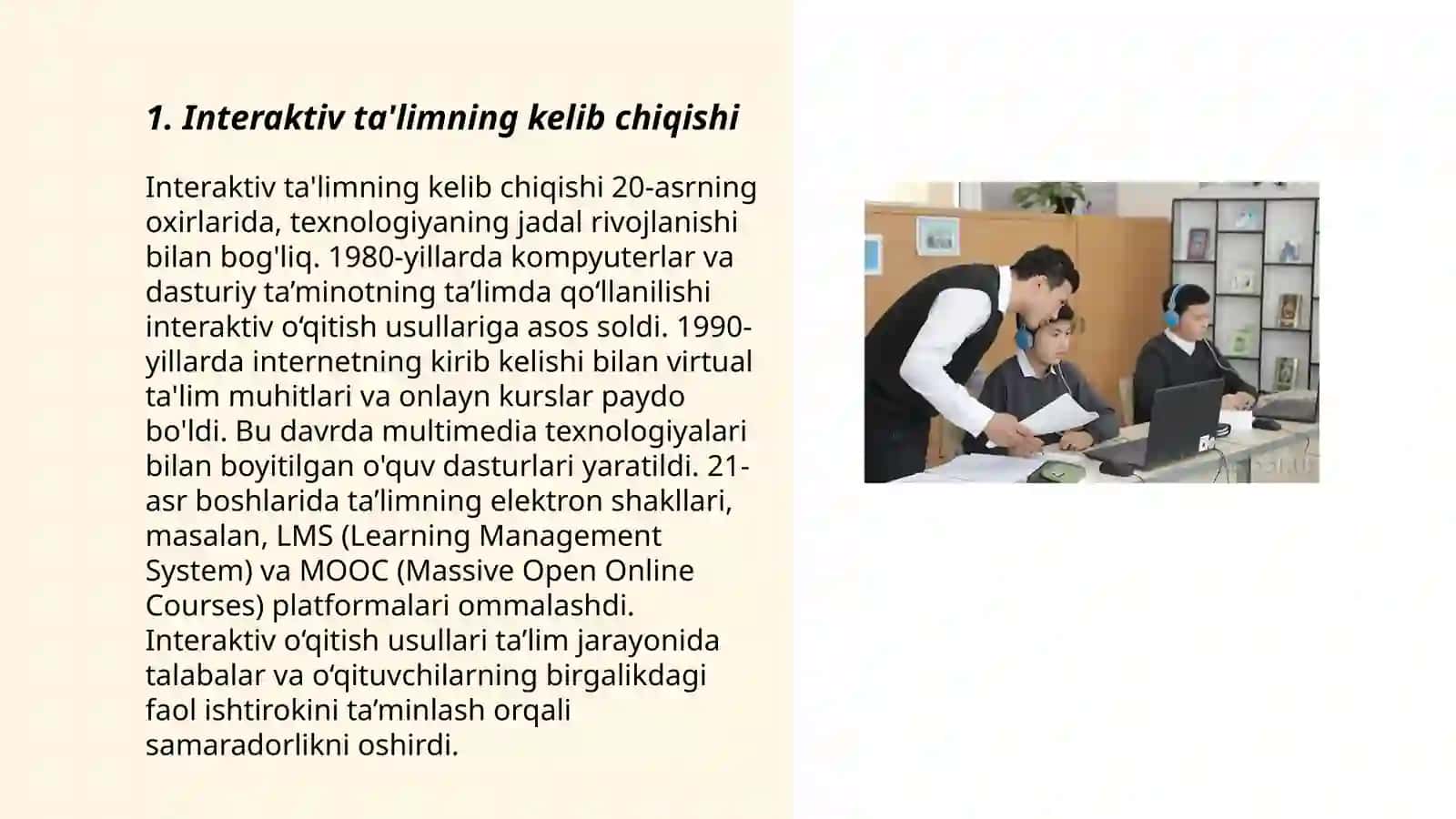 Interaktiv ta'limning tarixi va rivojlanishi 3