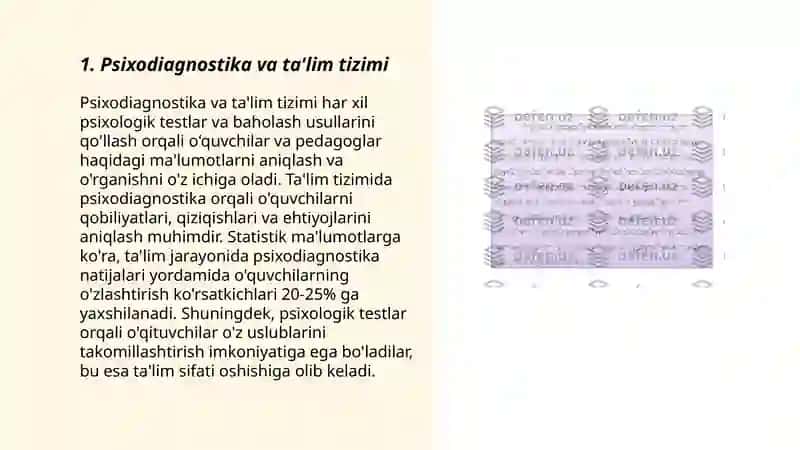 Psixodiagnostikaning qòllash sohalari 3