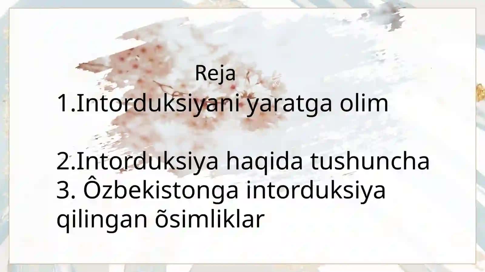 Odinaning Dorivor õsimliklar intorduksiyasi 3