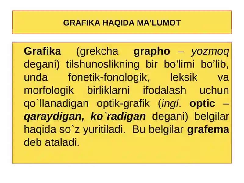 GRAFIKA HAQIDA MA’LUMOT 3
