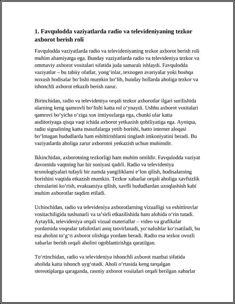RADIO VA TELEVIDENIYA TEZKOR VA OMMAVIY AXBOROT VOSITASI SIFATIDA 3