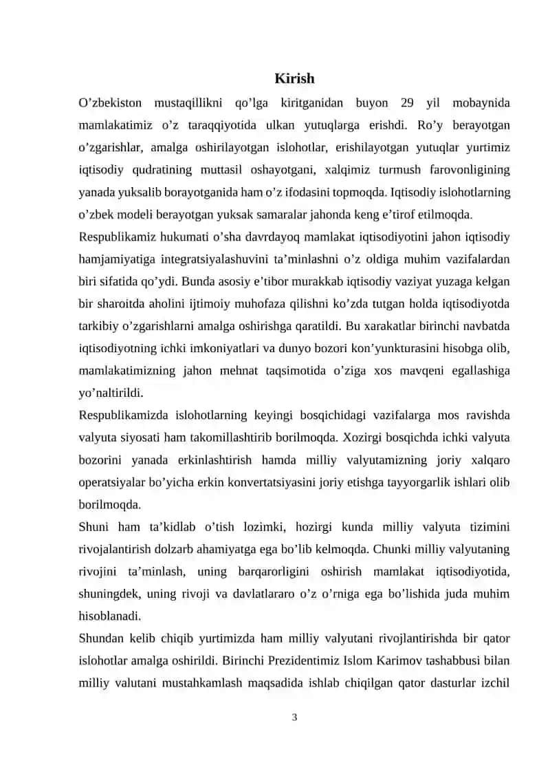 O'zbekiston Respublikasi valyuta siyosati 3