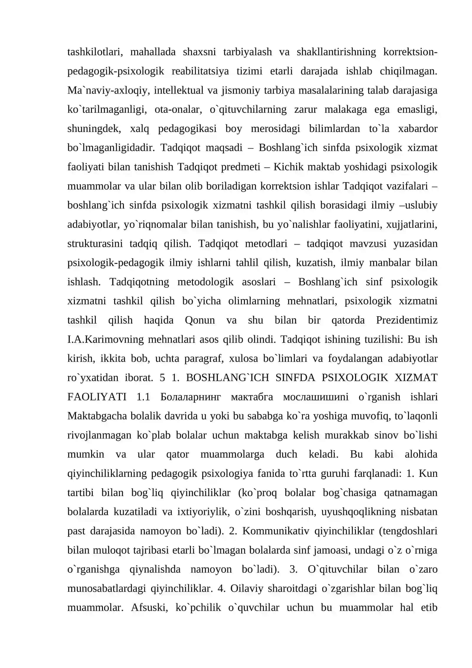 KICHIK YOSHDAGI BOLANING MAKTAB MOSLASHISHI MUAMMOSI 3